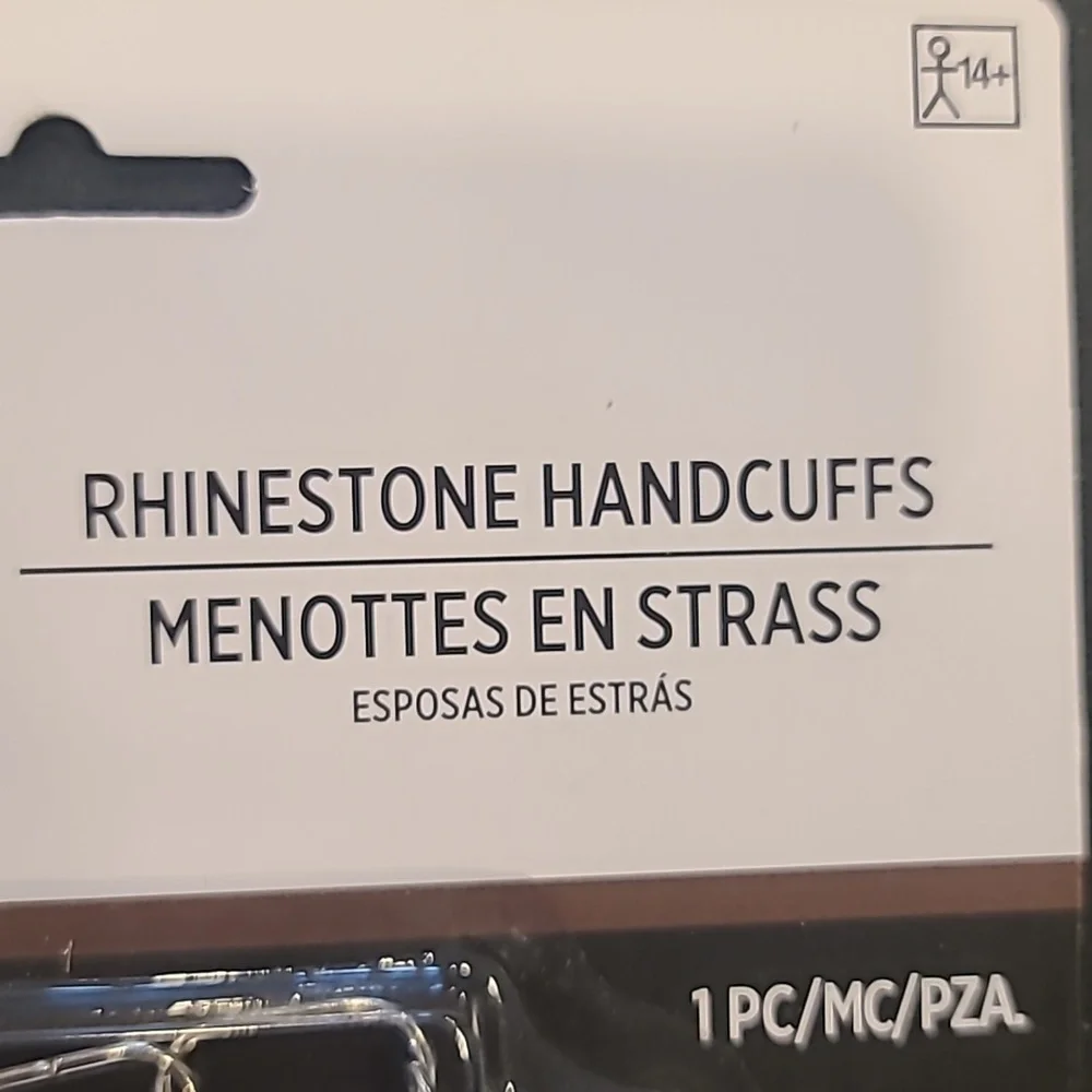 2 Pack Of Rhinestone Handcuffs - Picture 3 of 4